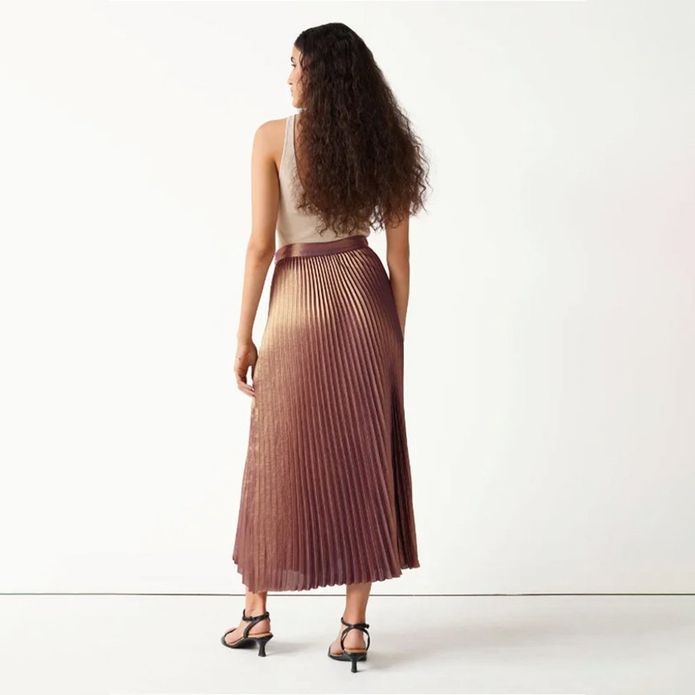 & Other Stories Pleated Midi Skirt 2 or Small